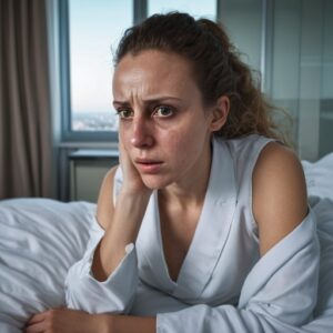 Mujer con dolor dolor crónico